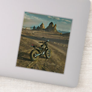 vintagens motorcyklist födelsedagspresent klistermärken