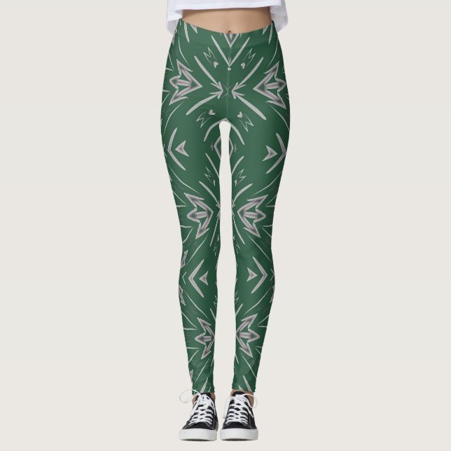 Vintagens multifärgad "Ratti_Kreativ_Arts" Legging (Framsida)
