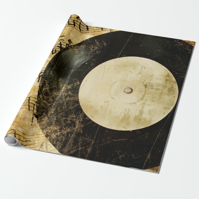 vintagens musikbakgrund presentpapper (Utrullad)