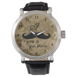 Vintagens mustasch tittar för manar armbandsur