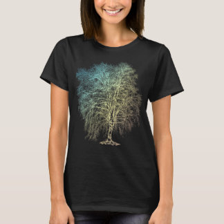 Vintagens natur Utomhus Träd Landskapet Oak Träd L T Shirt