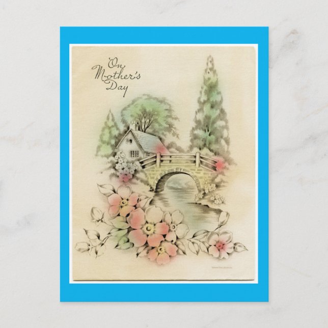 Vintagens natur vykort (Framsida)