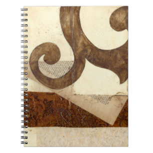 Vintagens nyhetsbläddring anteckningsbok med spiral
