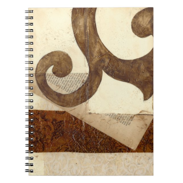 Vintagens nyhetsbläddring anteckningsbok med spiral (Framsidan)