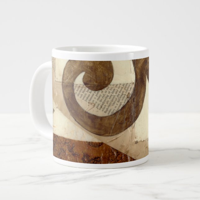 Vintagens nyhetsbläddring jumbo mugg (Framsida vänster)