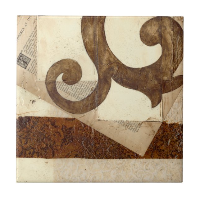 Vintagens nyhetsbläddring kakelplatta (Framsidan)