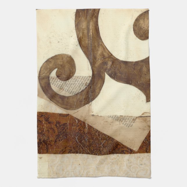 Vintagens nyhetsbläddring kökshandduk (Vertikal)