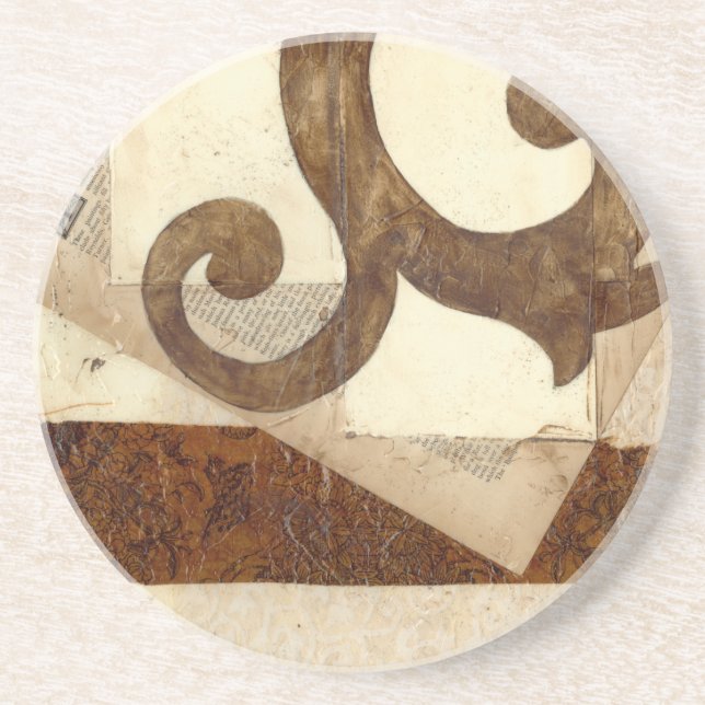 Vintagens nyhetsbläddring underlägg sandsten (Framsidan)