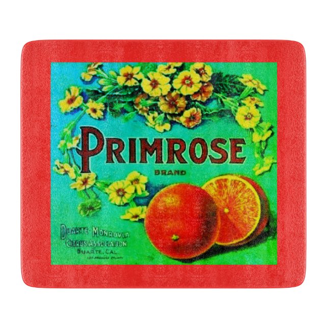 Vintagens orangar frukt annons-etikett (Framsidan)