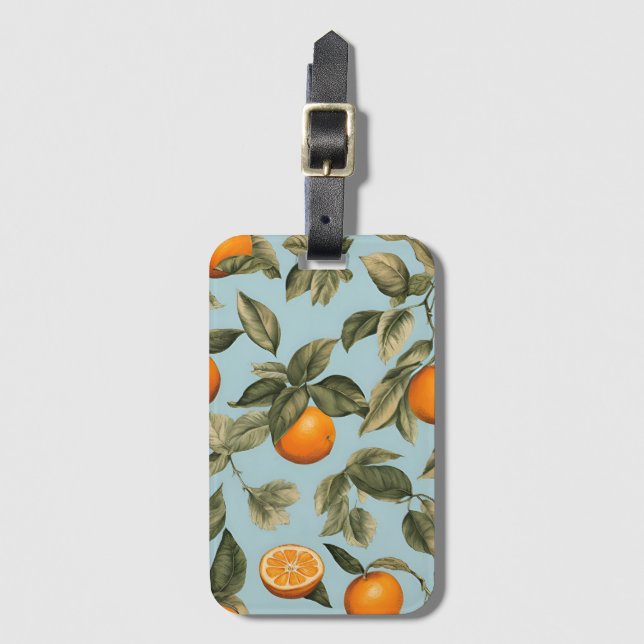 Vintagens orange - resetagg bagagebricka (Framsida vertikal)