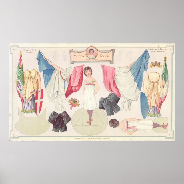Vintagens Pappra docka Poster (Framsidan)