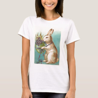 Vintagens Påskhare med Grönt ägg Tee Shirt