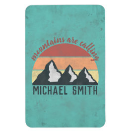 Vintagens pastellberg kallar monogram magnet