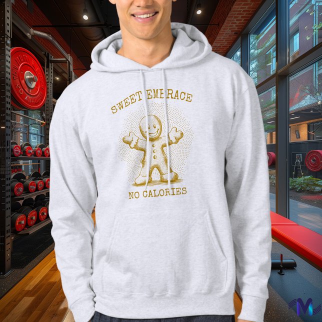 Vintagens Pepparkaksgubbe - Retro-raster Golden Hoodie (Skapare uppladdad)