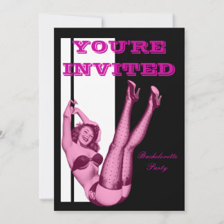 Vintagens pinup inbjudningar