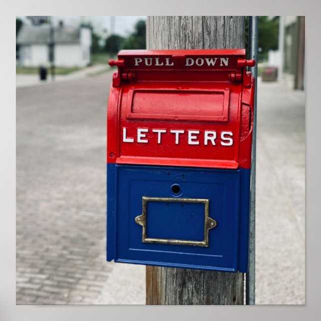 Vintagens postlåda poster (Framsidan)