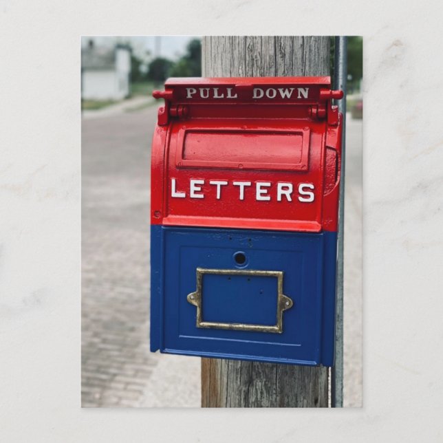 Vintagens postlåda vykort (Framsida)