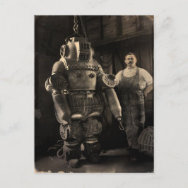 Vintagens Power Armor-vykort Vykort