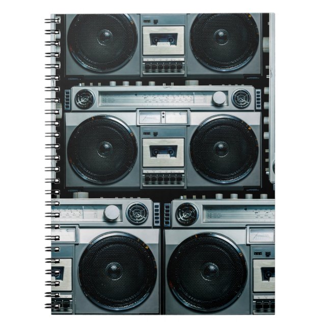 Vintagens radiobombox anteckningsbok (Framsidan)