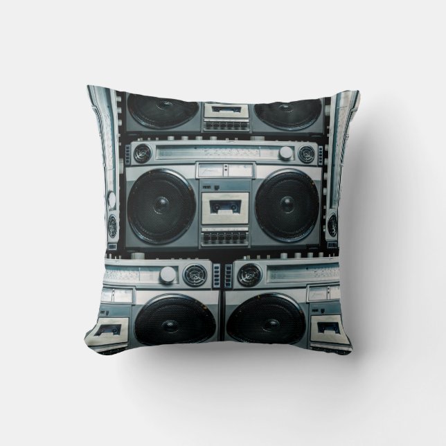 Vintagens radiobombox kudde (Framsida)