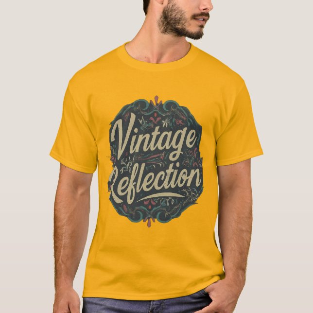 Vintagens reflektionskonstruktion t shirt (Framsida)