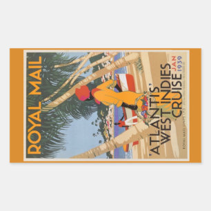 Vintagens reflexdekalk rektangulärt klistermärke