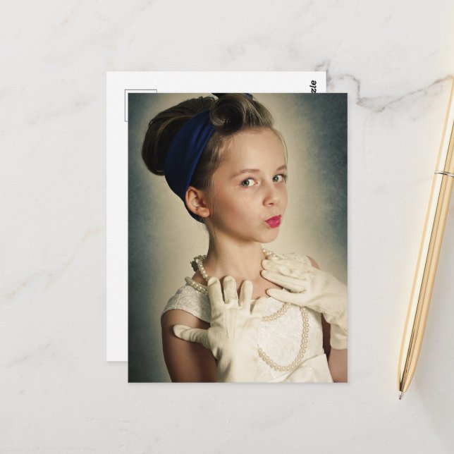 Vintagens reflextjej vykort (Fram/Back In Situ)