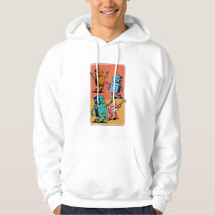 Vintagens robotar hoodie