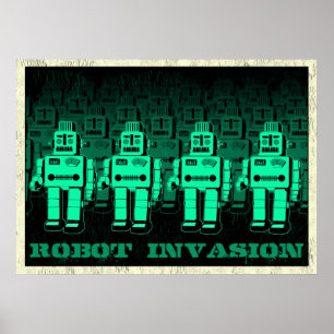 vintagens robotinvasion poster