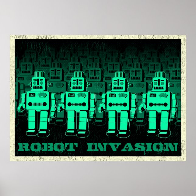 vintagens robotinvasion poster (Framsidan)