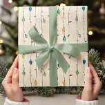 Vintagens Roligt och färgstarka Julströmindikatore Presentpapper<br><div class="desc">Lägg till en gnutta lekfull nostalgi i dina helgdag med den här Vintage Roligten Colorful Fa La jul String Light Mönster som omsluter papper. Denna papper, som har en skarp och glad sträng ljus i ett reflektor stil, gör att den festliga andan lever med sin viskfulla utformning och neutralt bakgrund....</div>