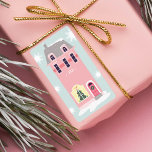 Vintagens Rosa hem för Helgdagarna till Fraktsedel<br><div class="desc">Fira den magiska och festliga julhelgen med vår anpassningsbar helgdag för att dekera gif-märkre. Vår helgdag för vintage har en söt, gigantisk rosa hemma med en tak och fönster som täcks av snö. Ett Julgran visas vackert i husets fönster. Lägg till mottagarens namn längst fram på vintagens rosa hem Alla...</div>