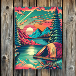 Vintagens Rosa och målning Poster