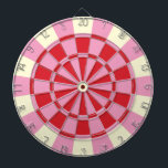 Vintagens Rosa och rött Piltavla<br><div class="desc">Vintage Rosa och Red Dart Board</div>