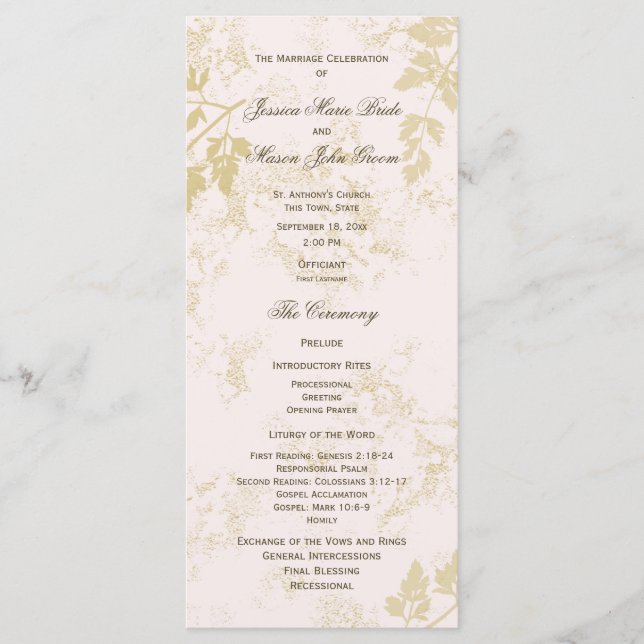 Vintagens Rosa Program (Framsida)