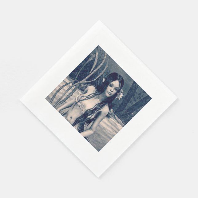 Vintagens Sjöjungfru Pappersservett (Hörn)