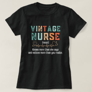 Vintagens sjuksköterskedefinition t shirt