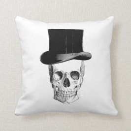 vintagens skallillustration med hatt kudde