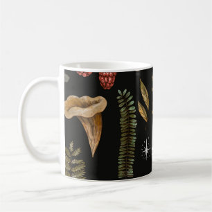 Vintagens skogar, sömlös mönster. Amanita  Kaffemugg