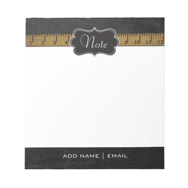 Vintagens skoldesign anteckningsblock (Framsida)