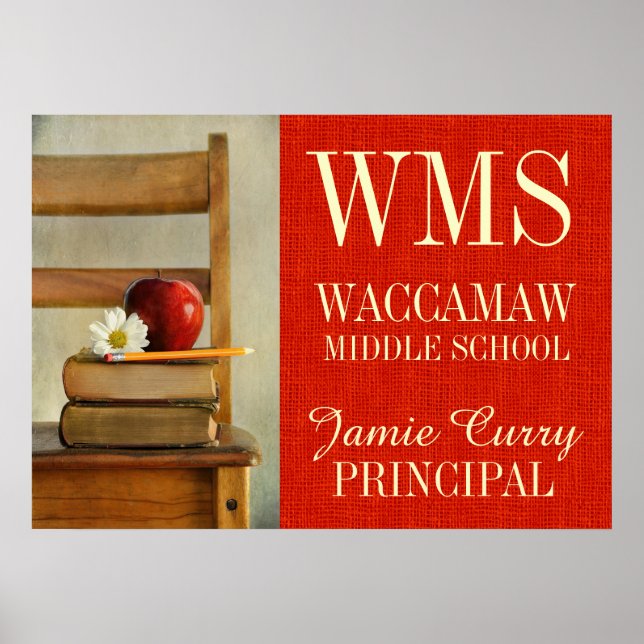 Vintagens skolstol Poster (Framsidan)