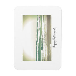 Vintagens stiliserade surffoto pension magnet