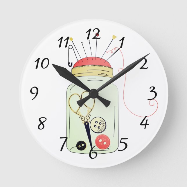 Vintagens syresats rund klocka (Framsida)