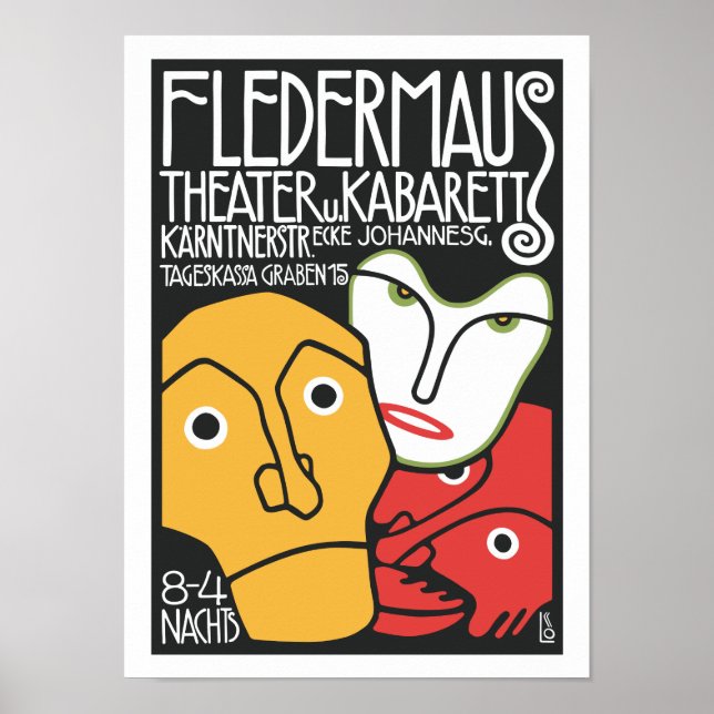 Vintagens teater och skåp poster (Framsidan)