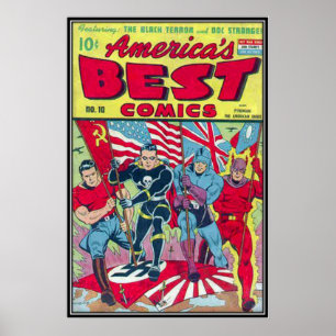 Vintagens tecknad - remsa poster