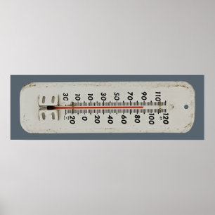 vintagens termometer poster