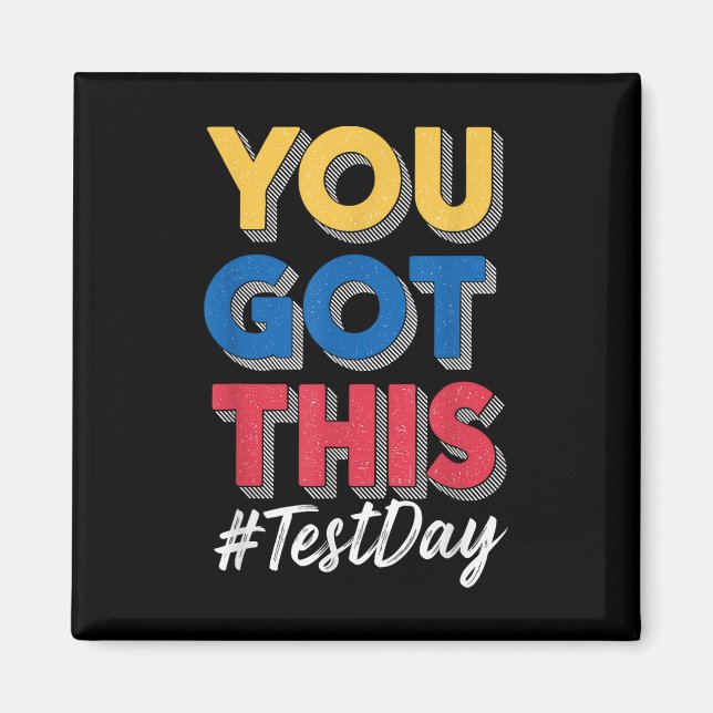 Vintagens testdag Har den här testdagsläraren Magnet (Framsidan)