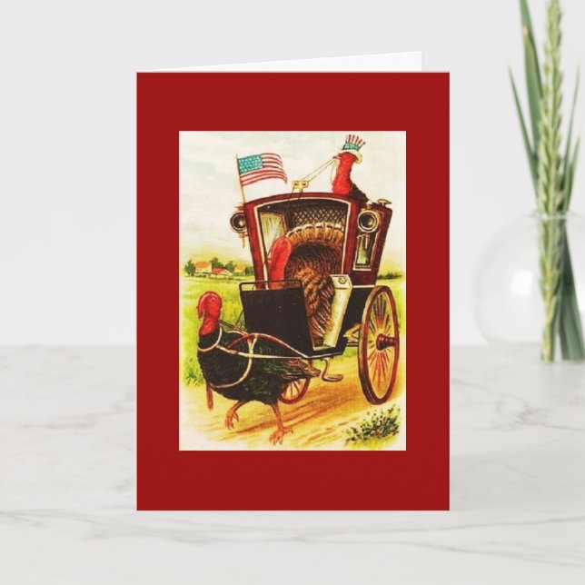 Vintagens Thanksgiving Helgkort (Framsida)