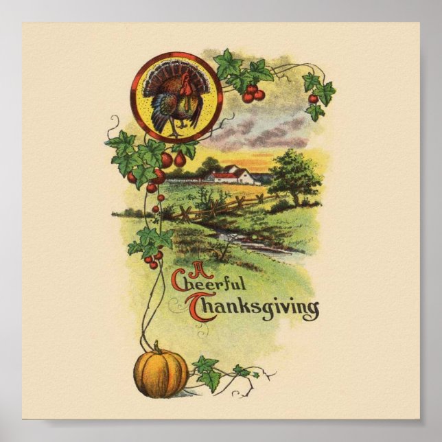 Vintagens Thanksgiving Poster (Framsidan)