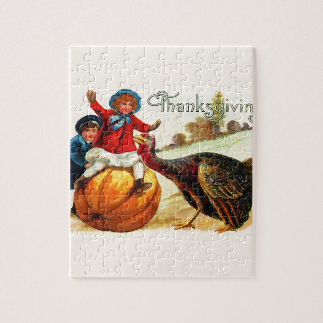 Vintagens Thanksgiving Pussel (Vertikal)
